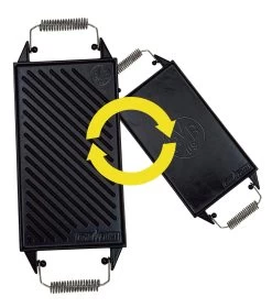 Grillfürst Universal Grillplatte / Wendeplatte Aus Gusseisen 35 X 20 Cm - Borussia Dortmund Edition