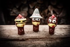 Grillfürst Chicken Heads /Porzellan Hühnerköpfe - 3er Set