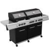 Grillfürst G750G 7-Brenner Doppelkammer - Gasgrill - Eintracht Frankfurt Edition - Gusseisenroste