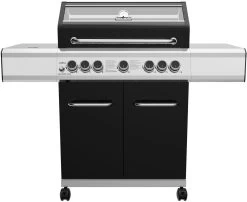 Grillfürst G520G Grill Control Edition 5-Brenner Gasgrill Mit Grill Control, Hochtemperaturbrenner, Heckbrenner Und Gusseisen Rosten
