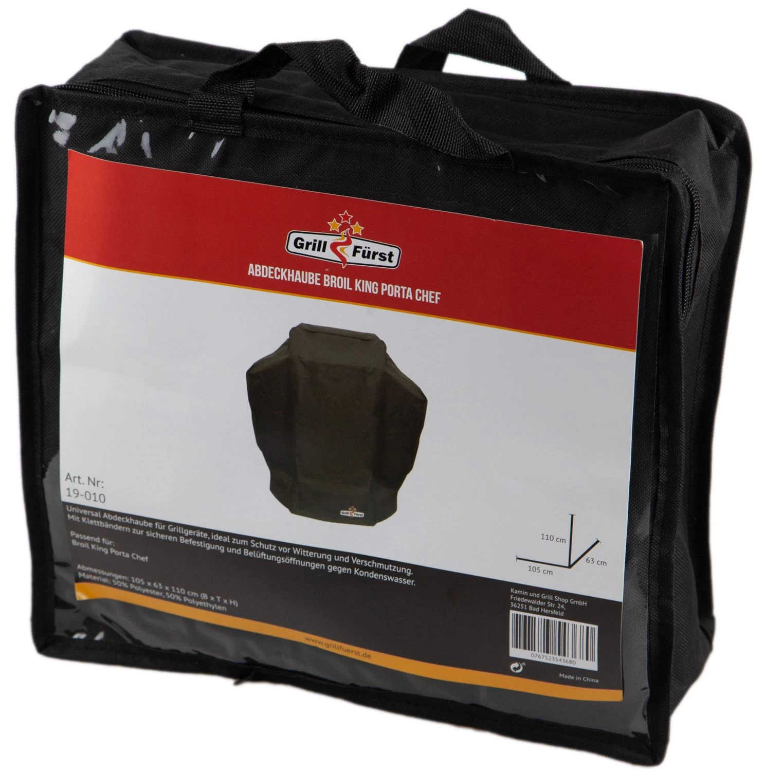 Grillfürst Abdeckhaube / Schutzhülle 105 X 63 X 110 Für Broil King Portachef