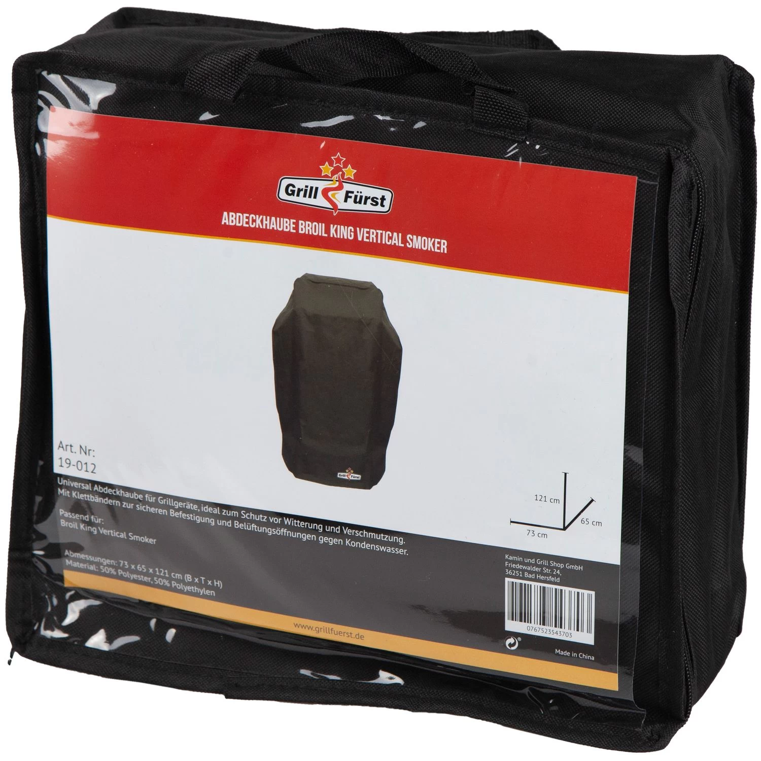 Grillfürst Abdeckhaube / Schutzhülle 73 X 65 X 121 Cm Für Broil King Vertical Smoker Gas, Holzkohle / Napoleon Apollo AS300K / Rösle Smoker 25009 / Outdoorchef Kensington 570