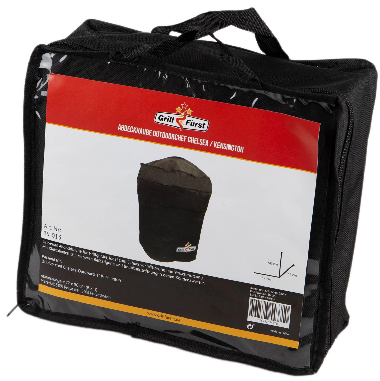 Grillfürst Abdeckhaube / Schutzhülle Ø 77 Cm, Höhe 90 Cm Für Outdoorchef Chelsea 480 / Kensington 480 – Bild 2