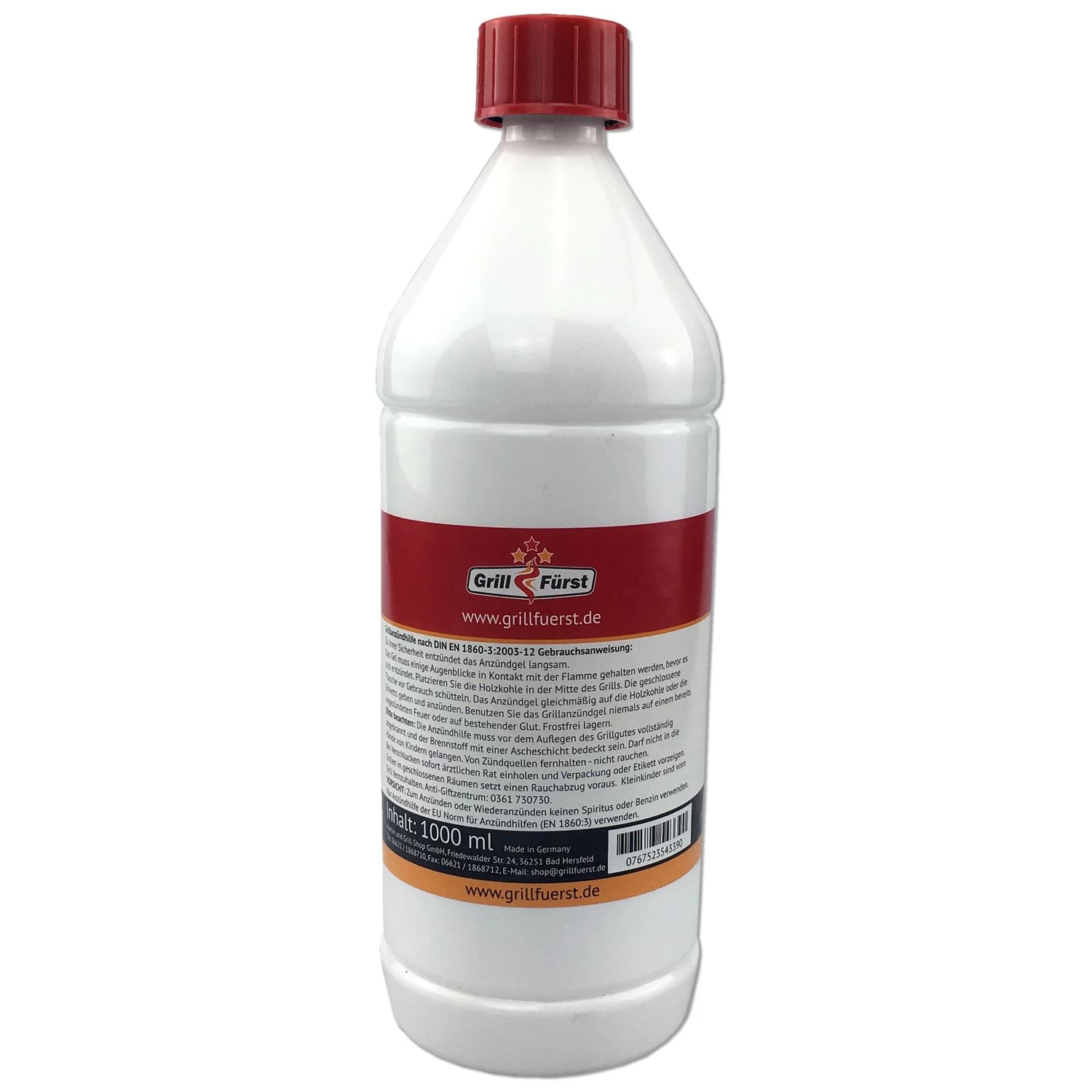 Grillfürst Anzündgel Karton, 6 X 1 Liter – Bild 2