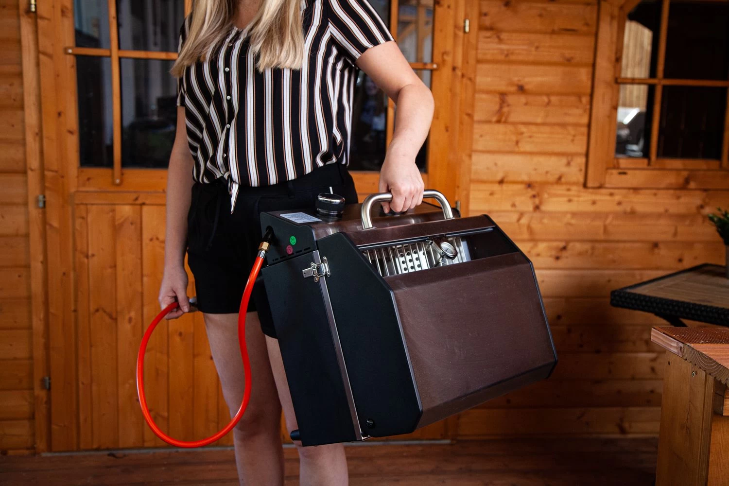 Grillfürst G201E 2-Brenner Gasgrill Portabel V2 - Campinggrill / Balkongrill 50mbar - Inkl. Untergestell – Bild 15