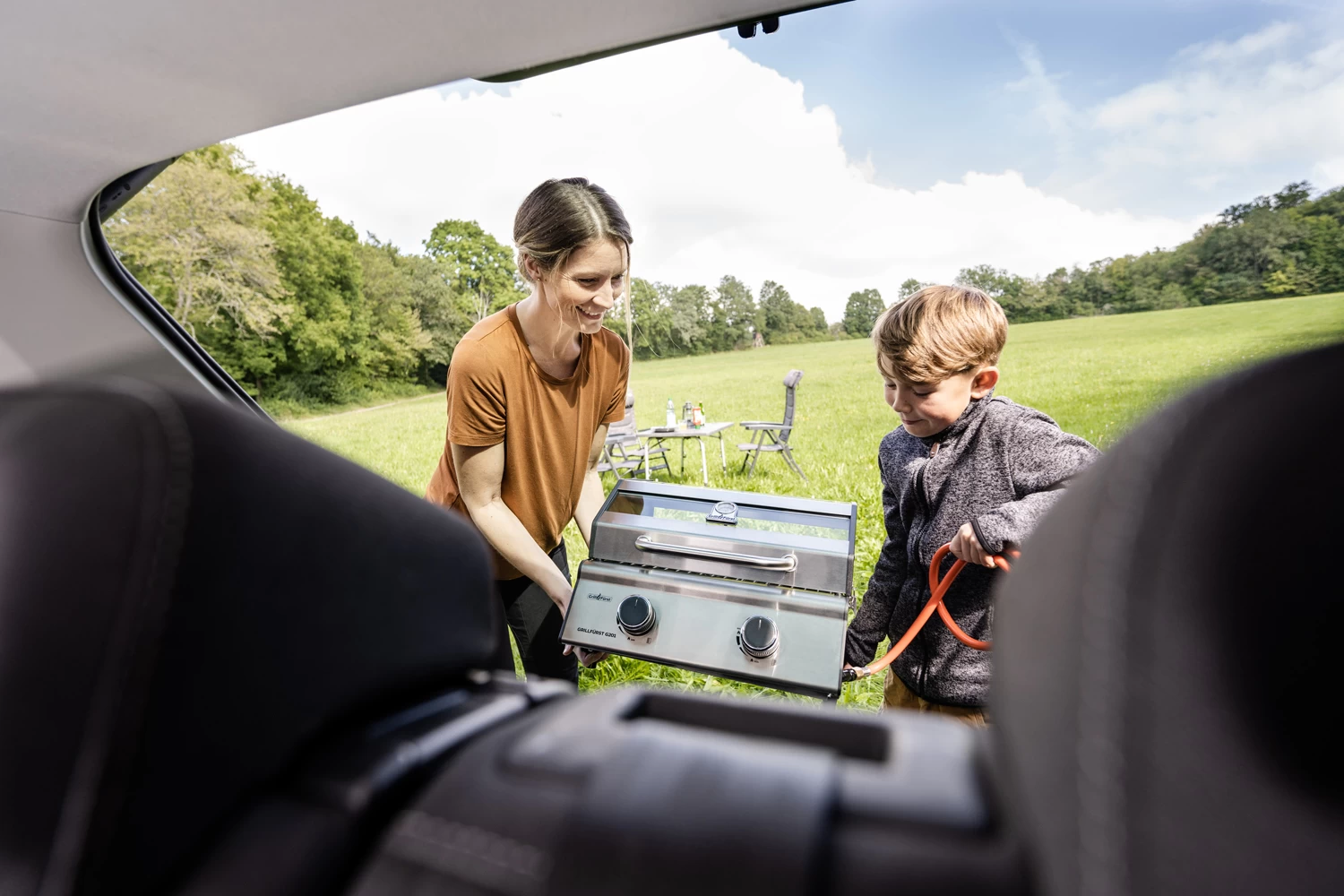 Grillfürst G201E 2-Brenner Gasgrill Portabel V2 - Campinggrill / Balkongrill 50mbar – Bild 19