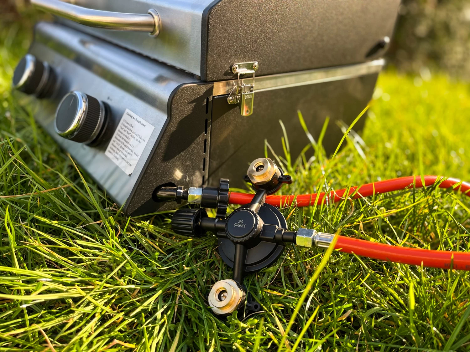 Grillfürst Kombi Kartuschen-Druckregler 50 Mbar - X-DEAL Inkl. 12 Grillfürst Gaskartuschen – Bild 6