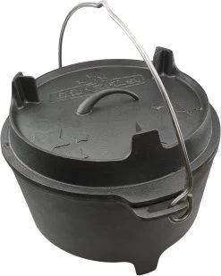Grillfürst Dutch Oven Set BBQ Edition DO9 - X-DEAL Inkl. Tragetasche / Aufbewahrungstasche, Gusseisen Pflege Und Deckelheber