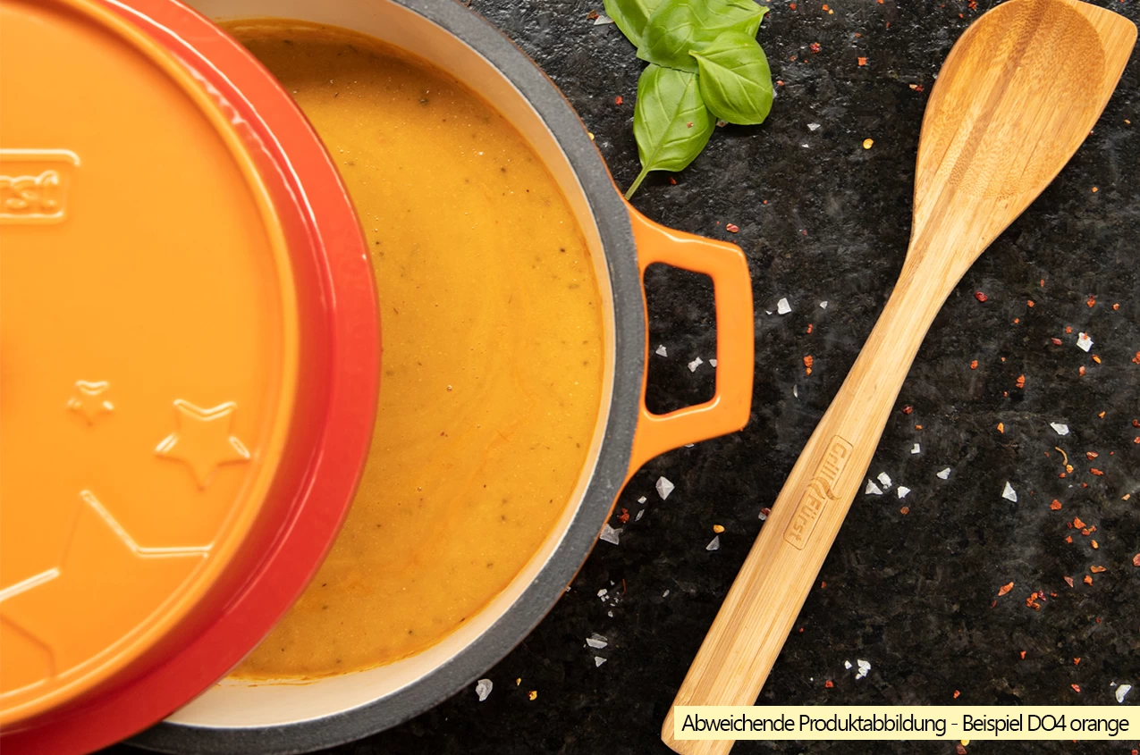 Grillfürst Emaillierter Dutch Oven Ohne Füsse DO4 - Lila – Bild 4