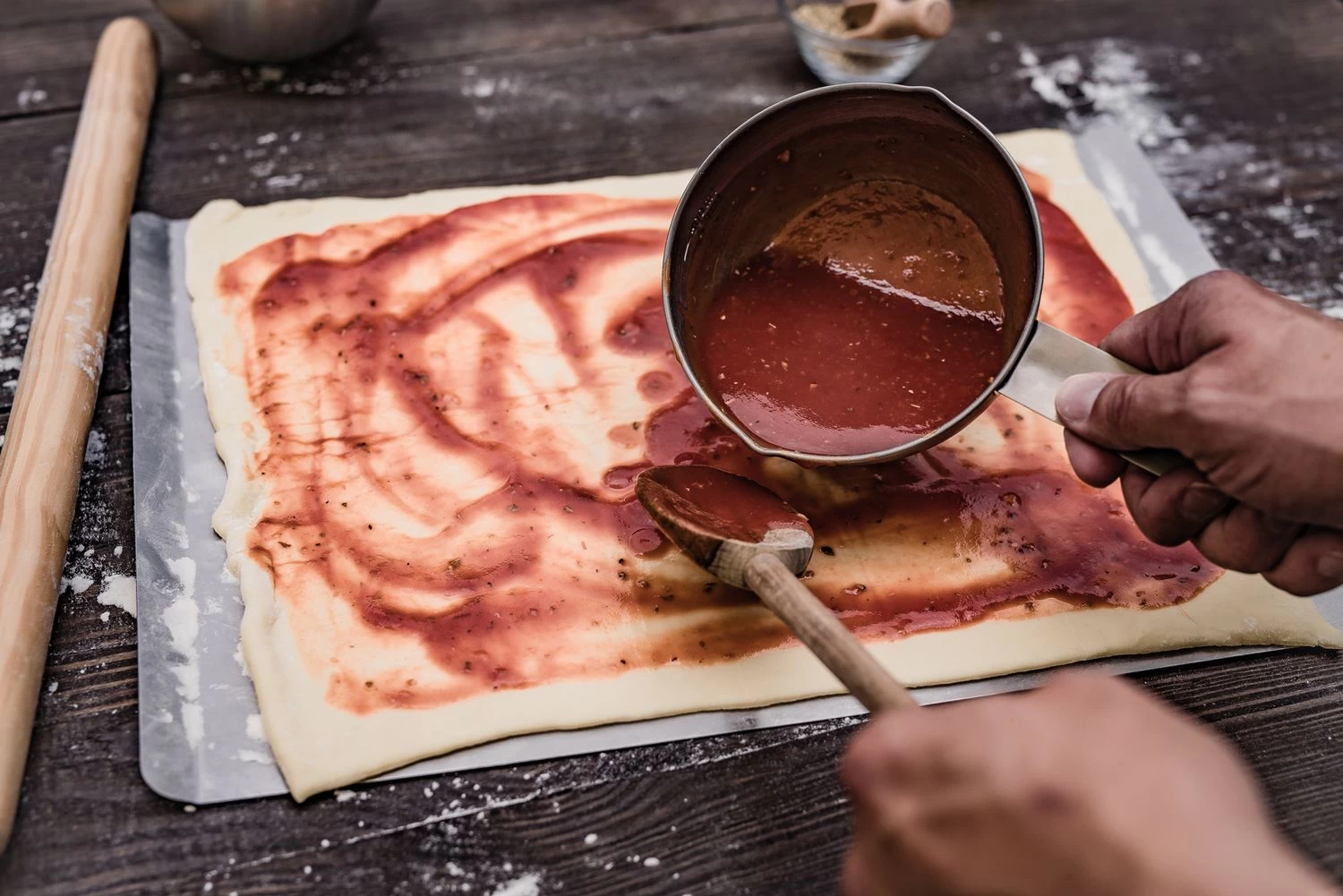 Grillfürst Pizzablech Edelstahl, Eckig, 40 Cm X 30 Cm – Bild 4