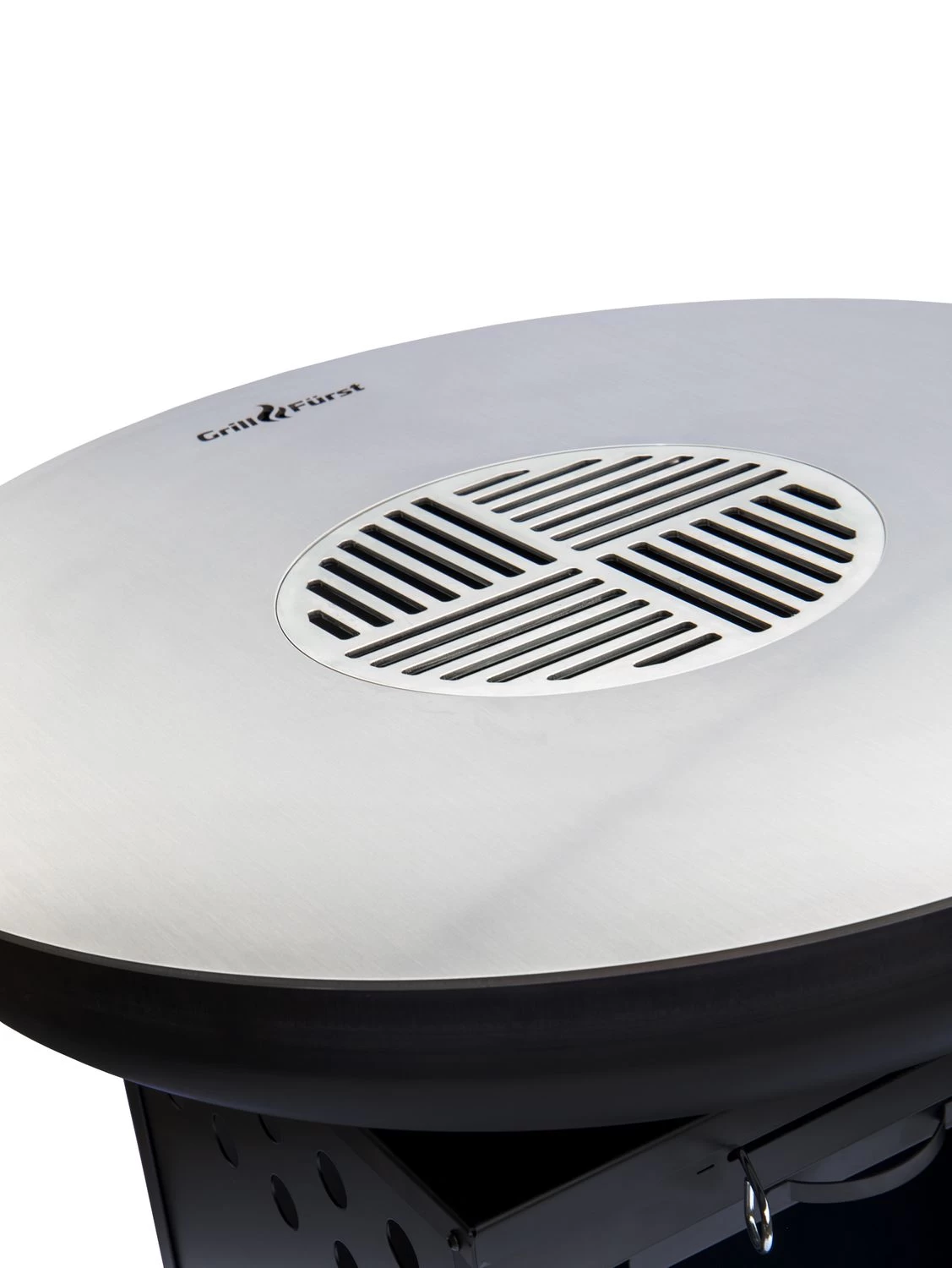 Grillfürst Feuerplatte - Feuerstelle Mit 6 Mm Edelstahl Grillplatte Mit Grillrost – Bild 3