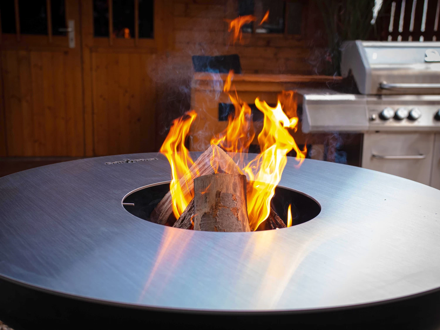 Grillfürst Feuerplatte - Feuerstelle Mit 6 Mm Edelstahl Grillplatte Mit Grillrost – Bild 19