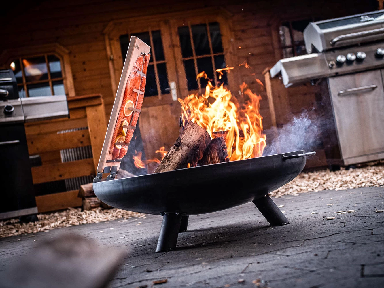 Grillfürst Feuerschale 90 Cm Aus Stahl – Bild 6