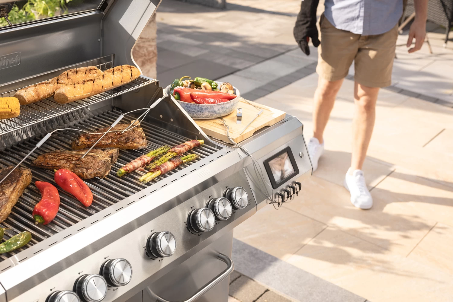Grillfürst G521E Smart Grill - Mit Automatischer Temperatursteuerung, Hochtemperaturbrenner, Heckbrenner Und Edelstahl Rosten – Bild 11