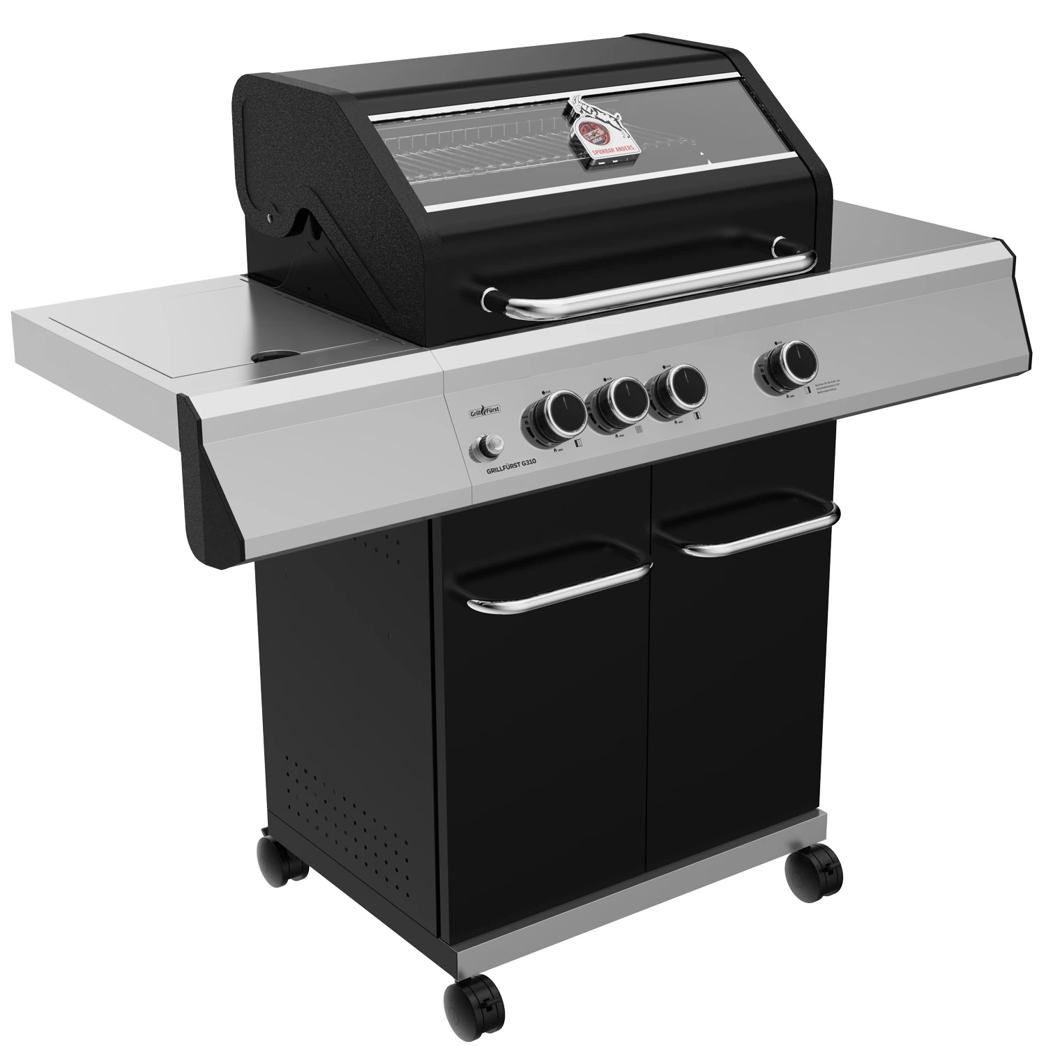Grillfürst G310G 3-Brenner Gasgrill - 1. FC Köln Edition - Gusseisenroste – Bild 2