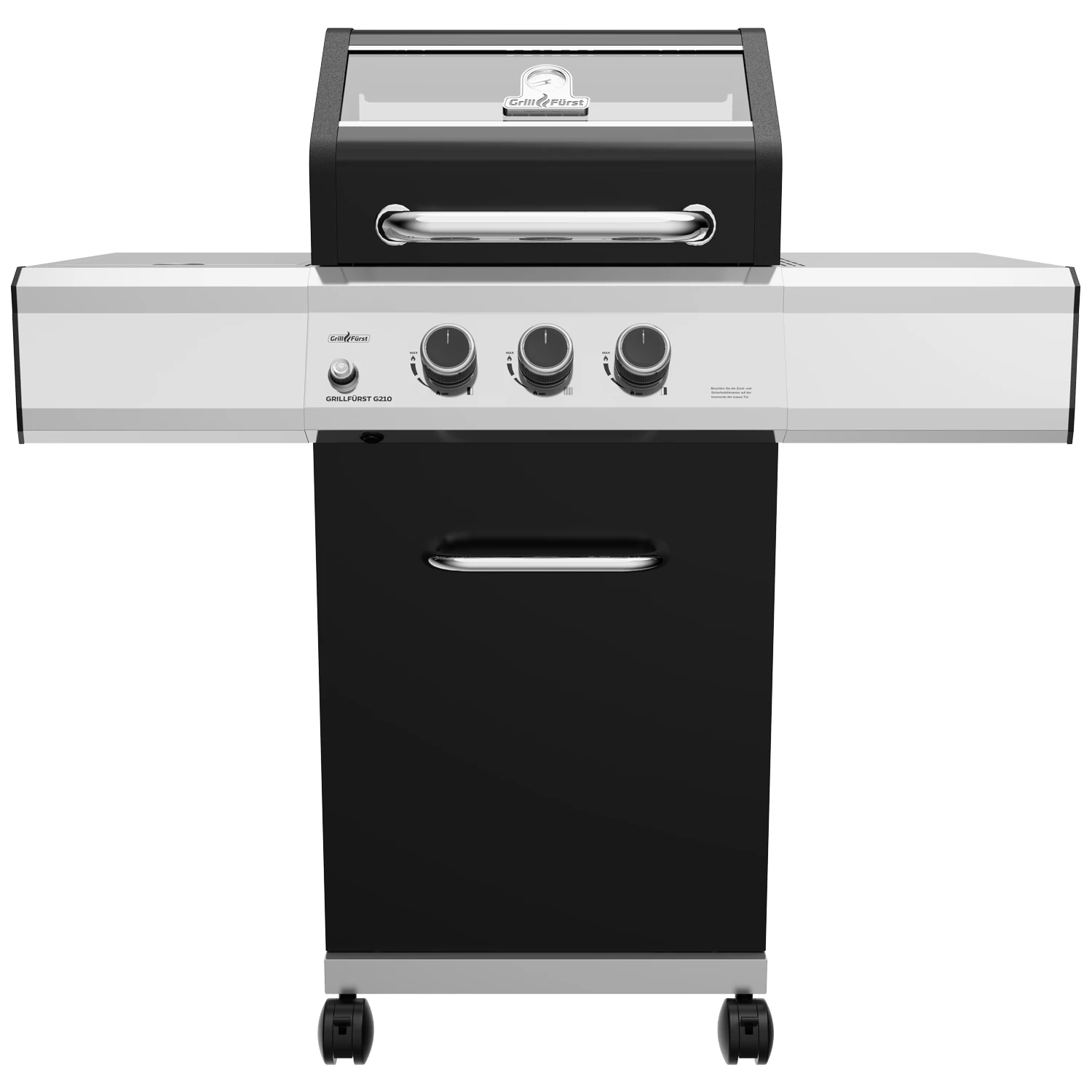 Grillfürst G210E Grill Control Edition 2-Brenner Gasgrill Mit Grill Control, Hochtemperaturbrenner Und Edelstahl Rosten