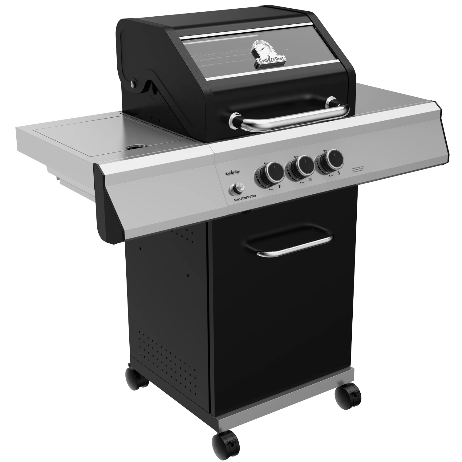 Grillfürst G210G Grill Control Edition 2-Brenner Gasgrill Mit Grill Control, Hochtemperaturbrenner Und Gusseisen Rosten – Bild 3