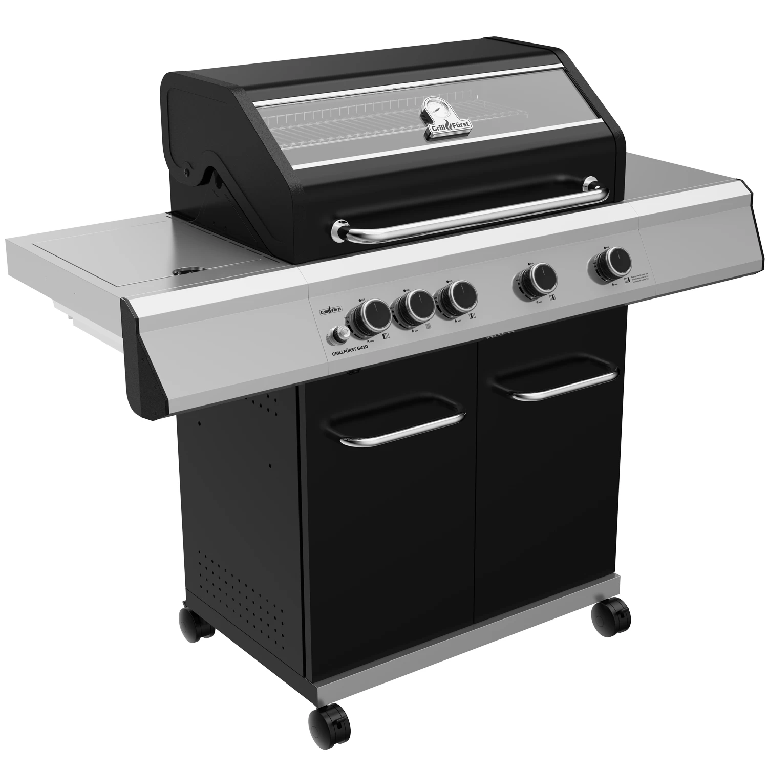 Grillfürst G410G 4-Brenner Gasgrill Mit Hochtemperaturbrenner Und Gusseisen Rosten – Bild 2