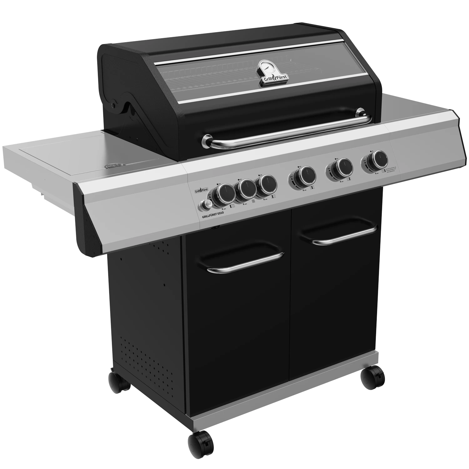 Grillfürst G510G 5-Brenner Gasgrill Mit Hochtemperaturbrenner Und Gusseisen Rosten - X-DEAL Inkl. Zubehörpaket – Bild 2