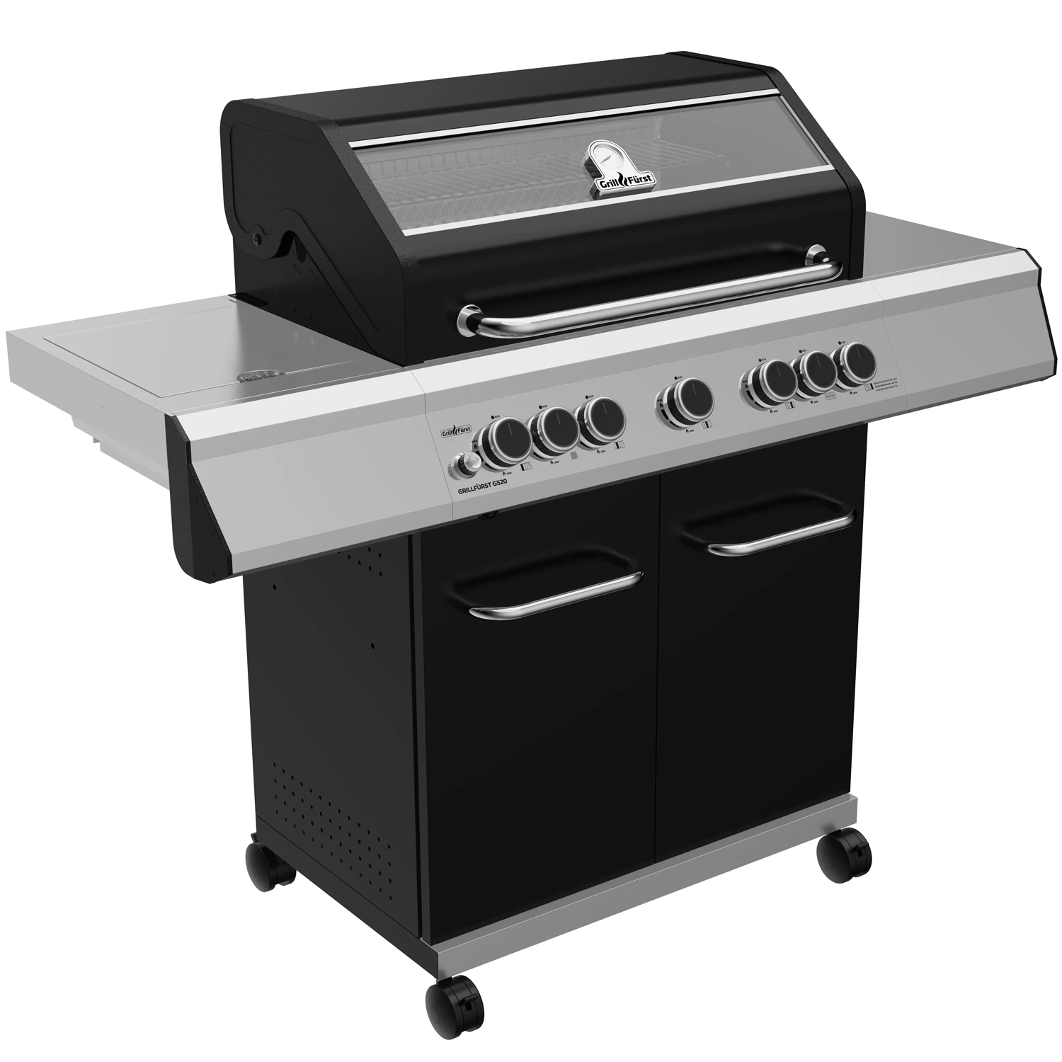 Grillfürst G520E 5-Brenner Gasgrill Mit Hochtemperaturbrenner, Heckbrenner Und Edelstahl Rosten - X-DEAL Inkl. Zubehörpaket – Bild 2