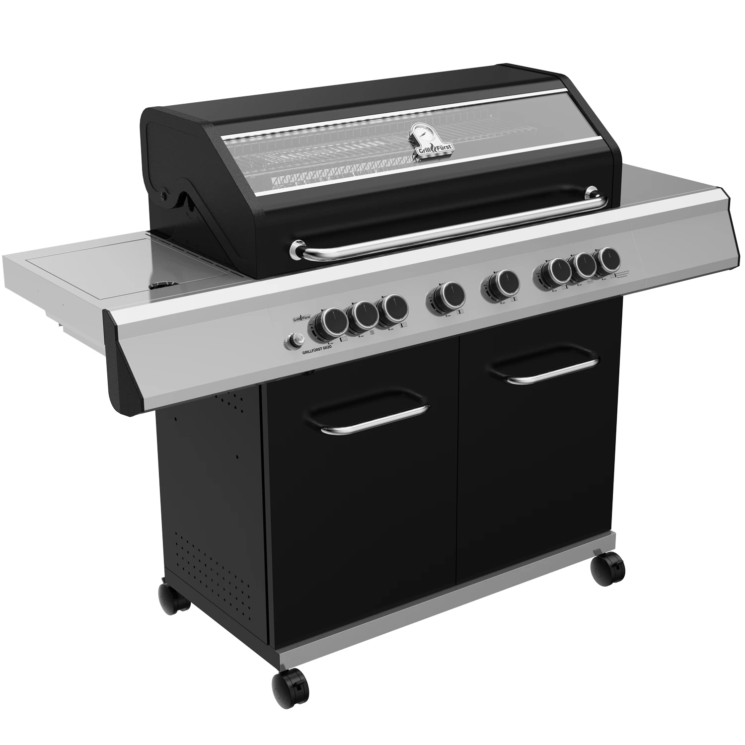 Grillfürst G620G 6-Brenner Gasgrill Mit Hochtemperaturbrenner, Heckbrenner Und Gusseisen Rosten - X-DEAL Inkl. Zubehörpaket – Bild 2