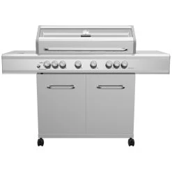 Grillfürst G621E 6-Brenner Edelstahl-Gasgrill Mit Hochtemperaturbrenner, Heckbrenner Und Edelstahl Rosten - X-DEAL Inkl. Zubehörpaket