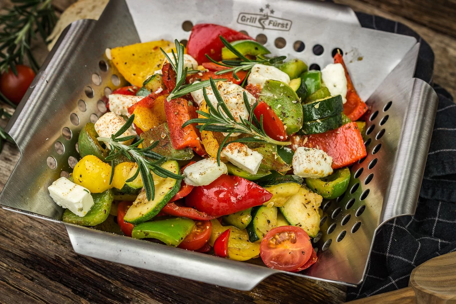 Grillfürst Gemüsekorb Edelstahl Premium 34,5 X 34,5cm – Bild 2