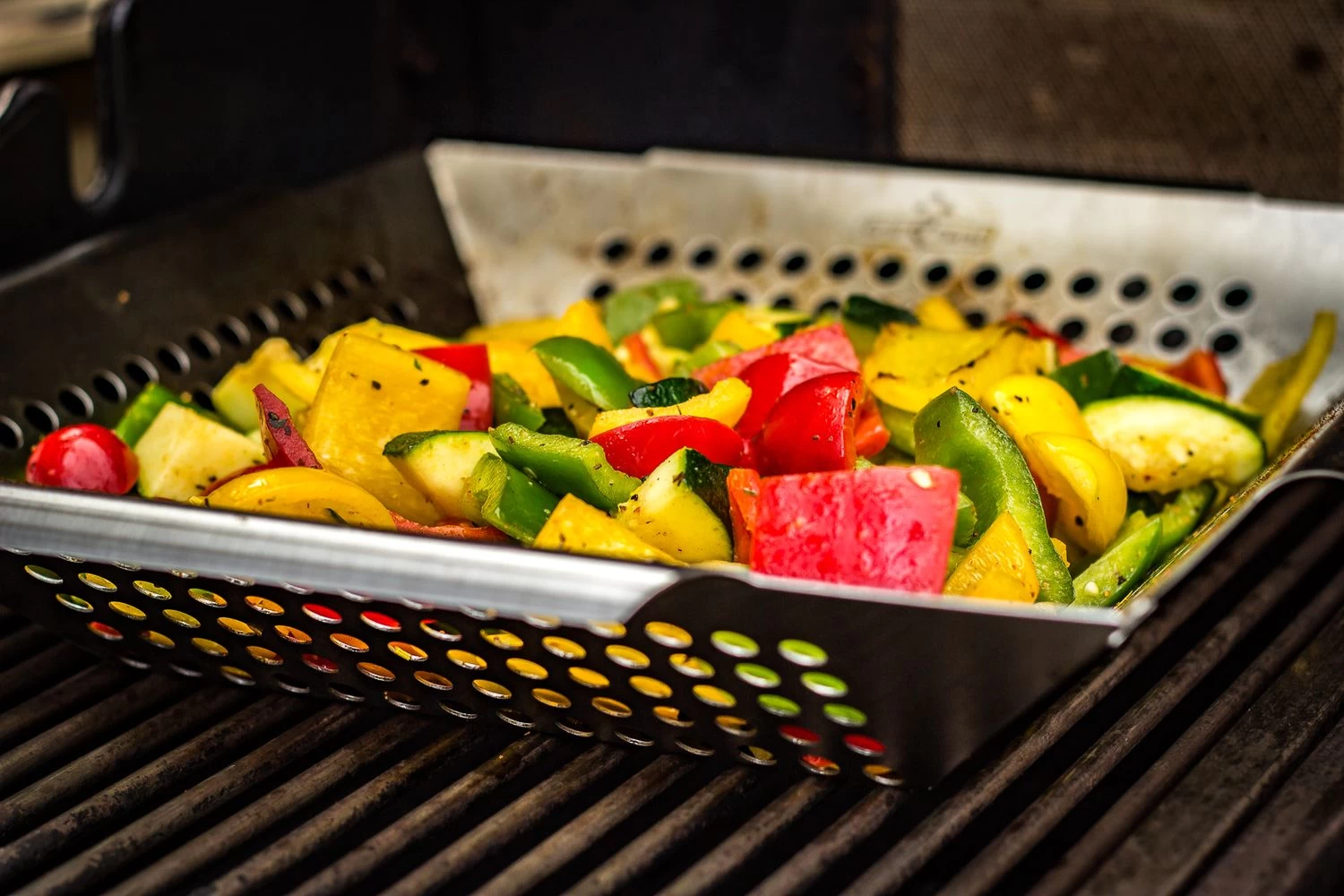 Grillfürst Gemüsekorb Edelstahl Klein 25 X 25cm