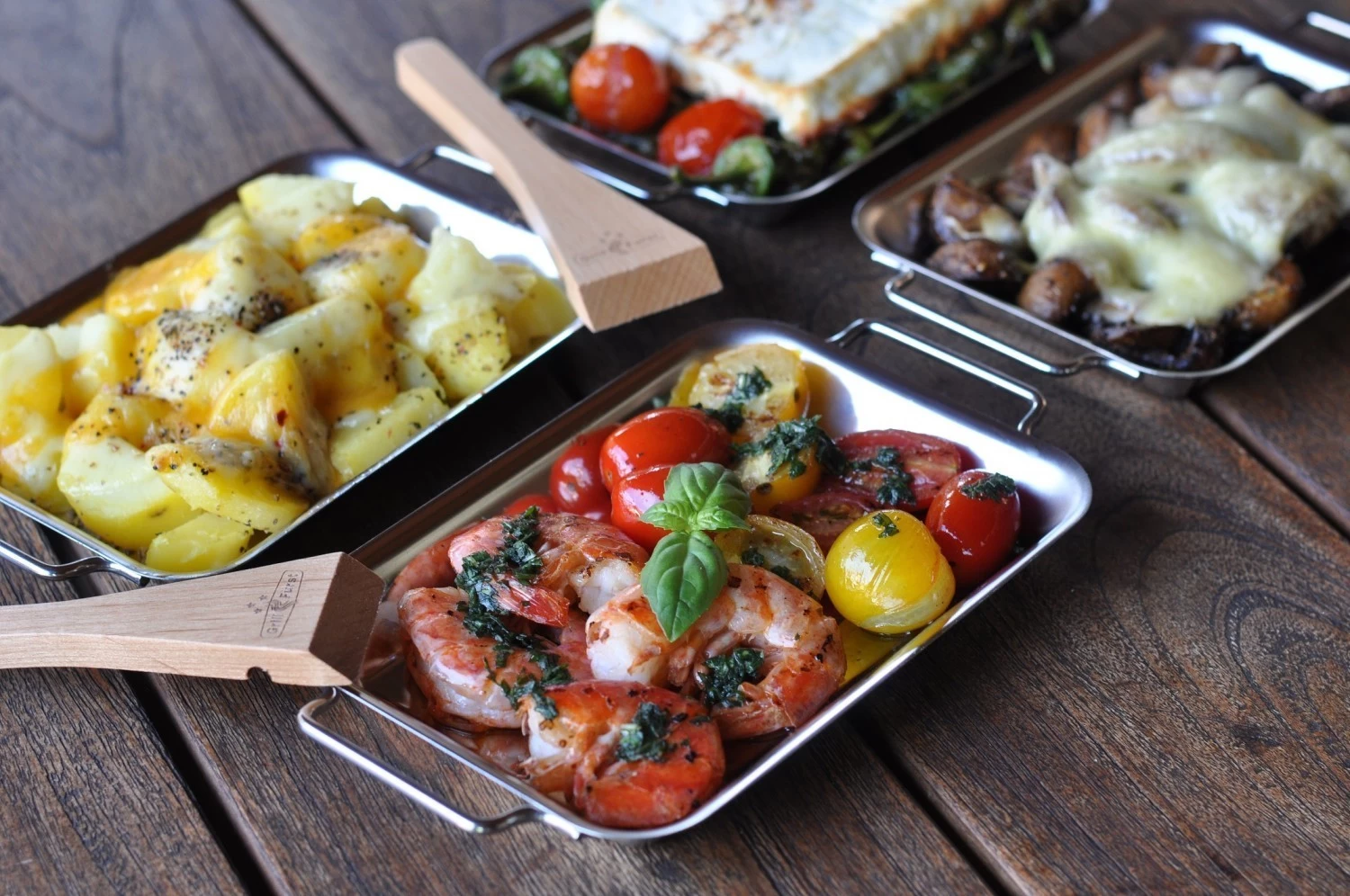 Grillfürst Grillpfännchen 2er Set Mit Schabern – Bild 4