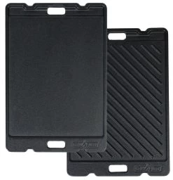 Grillfürst Grillplatte Gusseisen Für G201 Campinggrill/Wohnmobilgrill V2 - 32,8 X 22,8 Cm