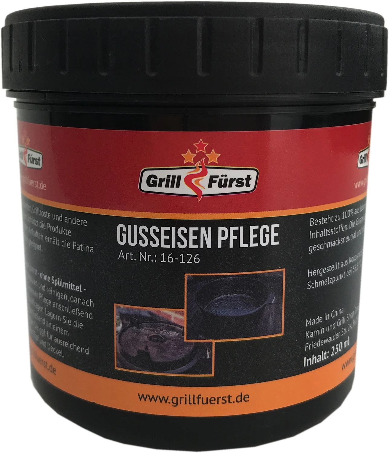 Grillfürst Dutch Oven Set / Gusseisen Pflegeset