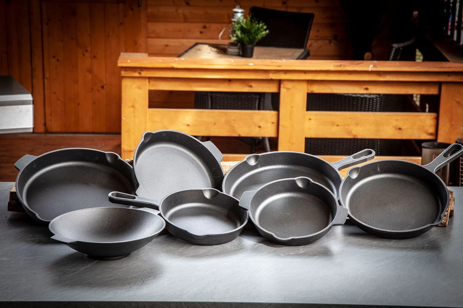 Grillfürst Gusseisen Wok Mit 2 Griffen Ø 30 Cm – Bild 6