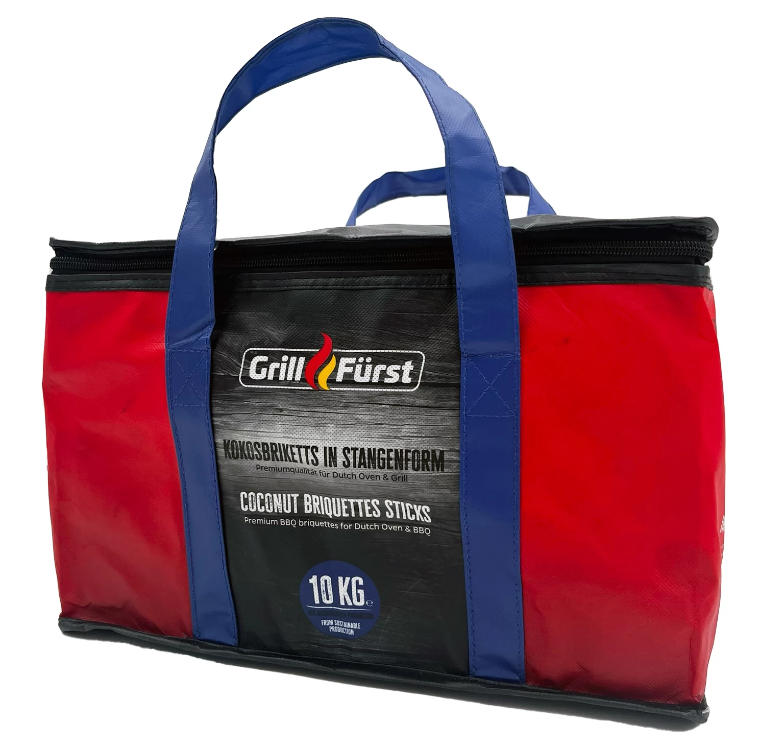 Grillfürst Kokosbriketts In Stangenform - 10 Kg - Ideal Für Dutch Oven Und Grill – Bild 4