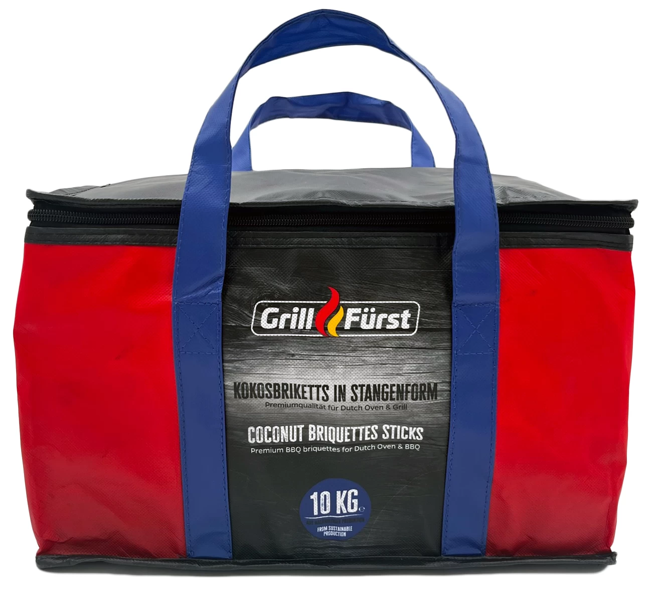 Grillfürst Kokosbriketts In Stangenform - 10 Kg - Ideal Für Dutch Oven Und Grill – Bild 3