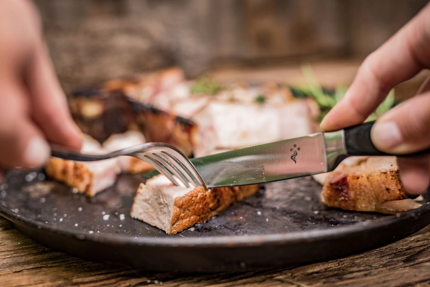 Grillfürst Steakmesser Mit Wellenschliff 2er Set – Bild 2