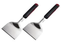 Grillfürst Plancha Grill - 2 Brenner Mit Insgesamt 7 KW Und Edelstahl Plancha - Inkl. 2 Stk. Plancha Spatel Und Grillzange