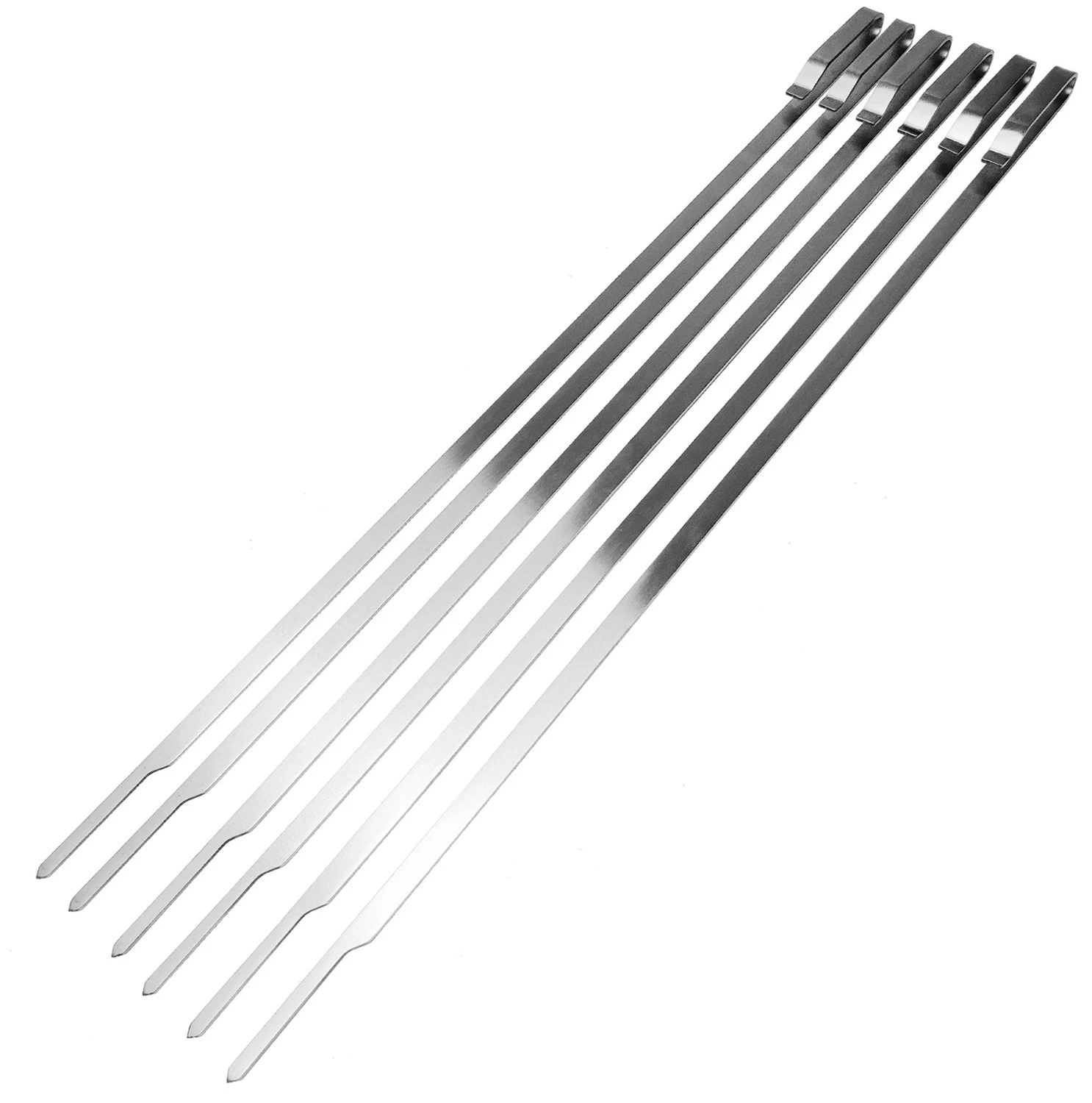 Grillfürst Edelstahl Schaschlikset Für Drehspieße - Mit 6 Spießen, 45 Cm – Bild 2