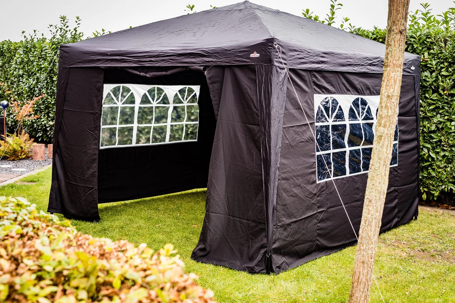 Grillfürst Seitenwände Für 3x3m Grillpavillon / Gartenpavillon / Grillzelt 4er Set - Neue Version 2.0 – Bild 2
