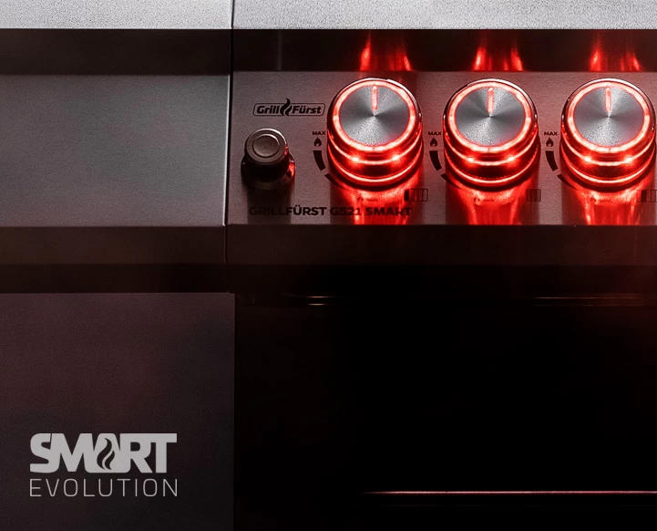 Grillfürst G521G Smart Grill - Mit Automatischer Temperatursteuerung, Hochtemperaturbrenner, Heckbrenner Und Gusseisen Rosten – Bild 4