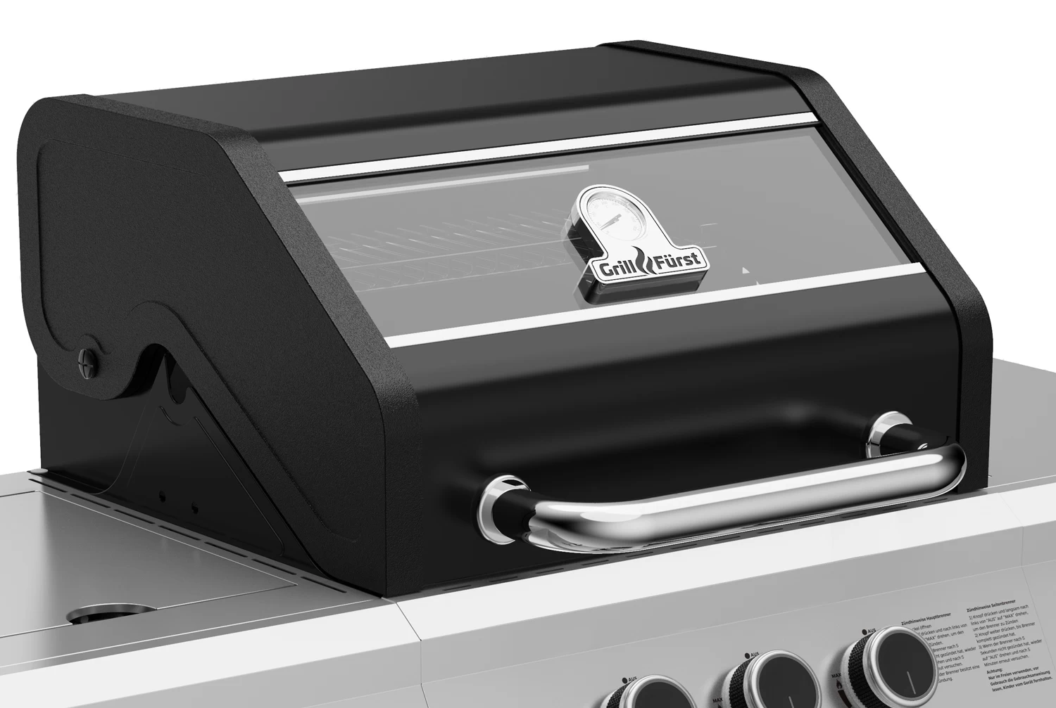 Grillfürst G210G Grill Control Edition 2-Brenner Gasgrill Mit Grill Control, Hochtemperaturbrenner Und Gusseisen Rosten – Bild 4