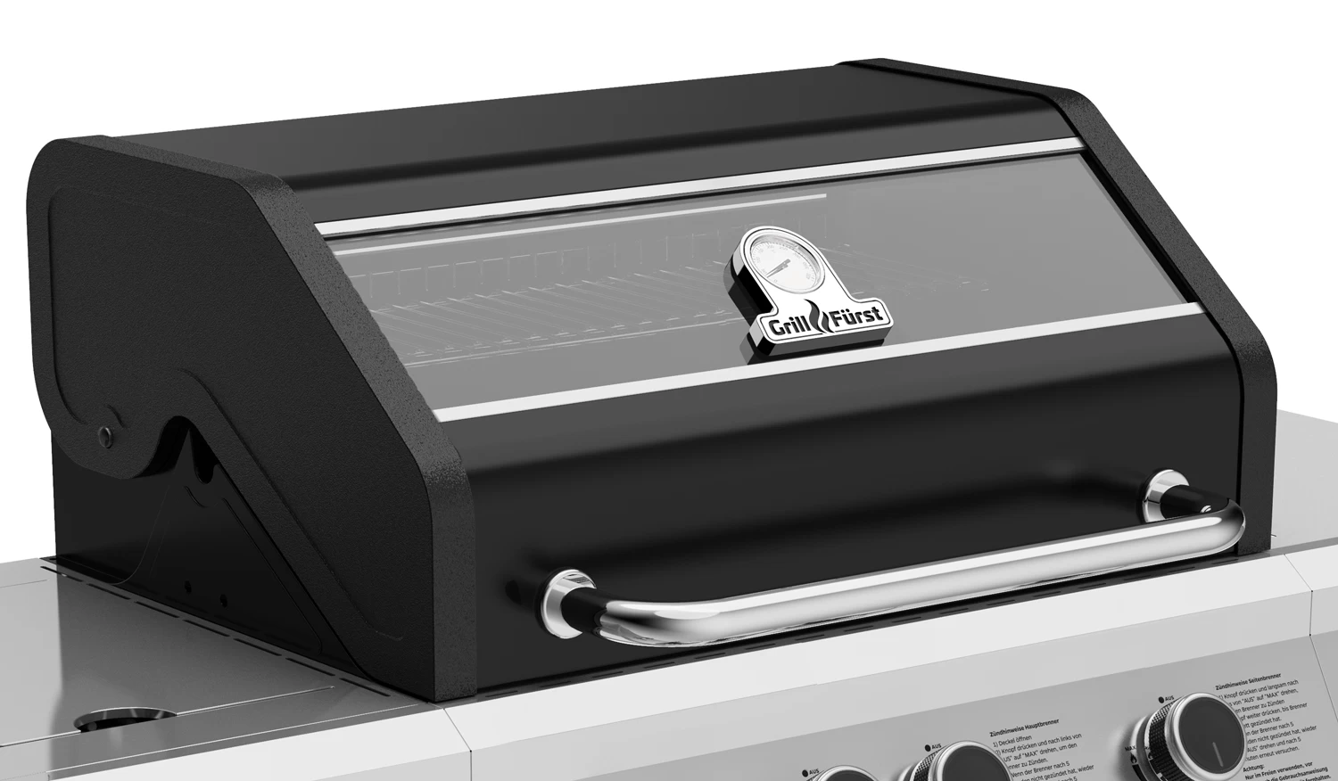 Grillfürst G310G Grill Control Edition 3-Brenner Gasgrill Mit Grill, Control, Hochtemperaturbrenner Und Gusseisen Rosten – Bild 4