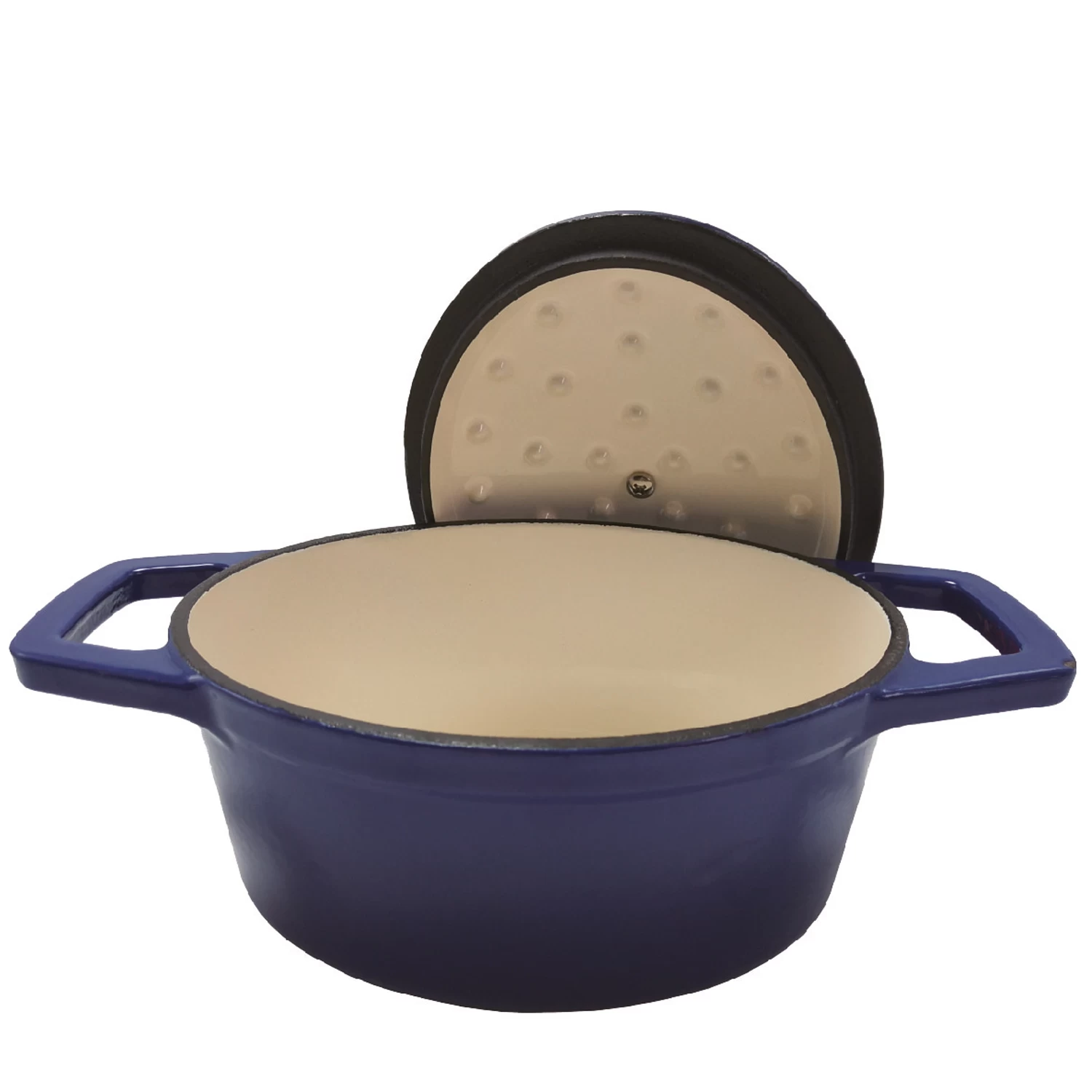 Grillfürst Dutch Oven Sternentöpfchen / Gusseisen Bräter - Emailliert - S - Blau – Bild 2