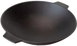 Grillfürst Gusseisen Wok Mit 2 Griffen Ø 30 Cm - X-Deal Inkl. Pflegepaste, Ringreiniger Und Kochlöffel