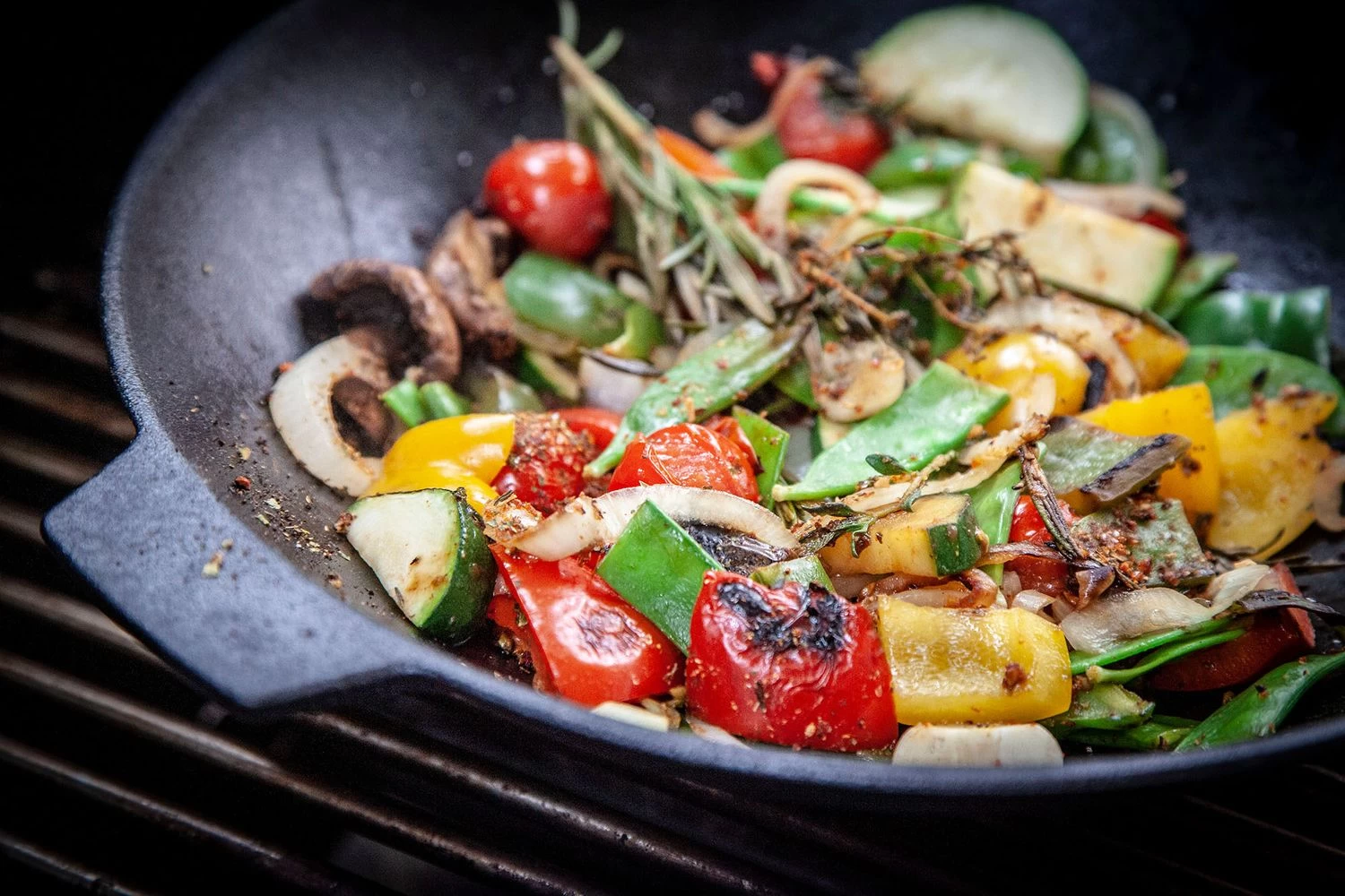 Grillfürst Gusseisen Wok Mit 2 Griffen Ø 30 Cm – Bild 4