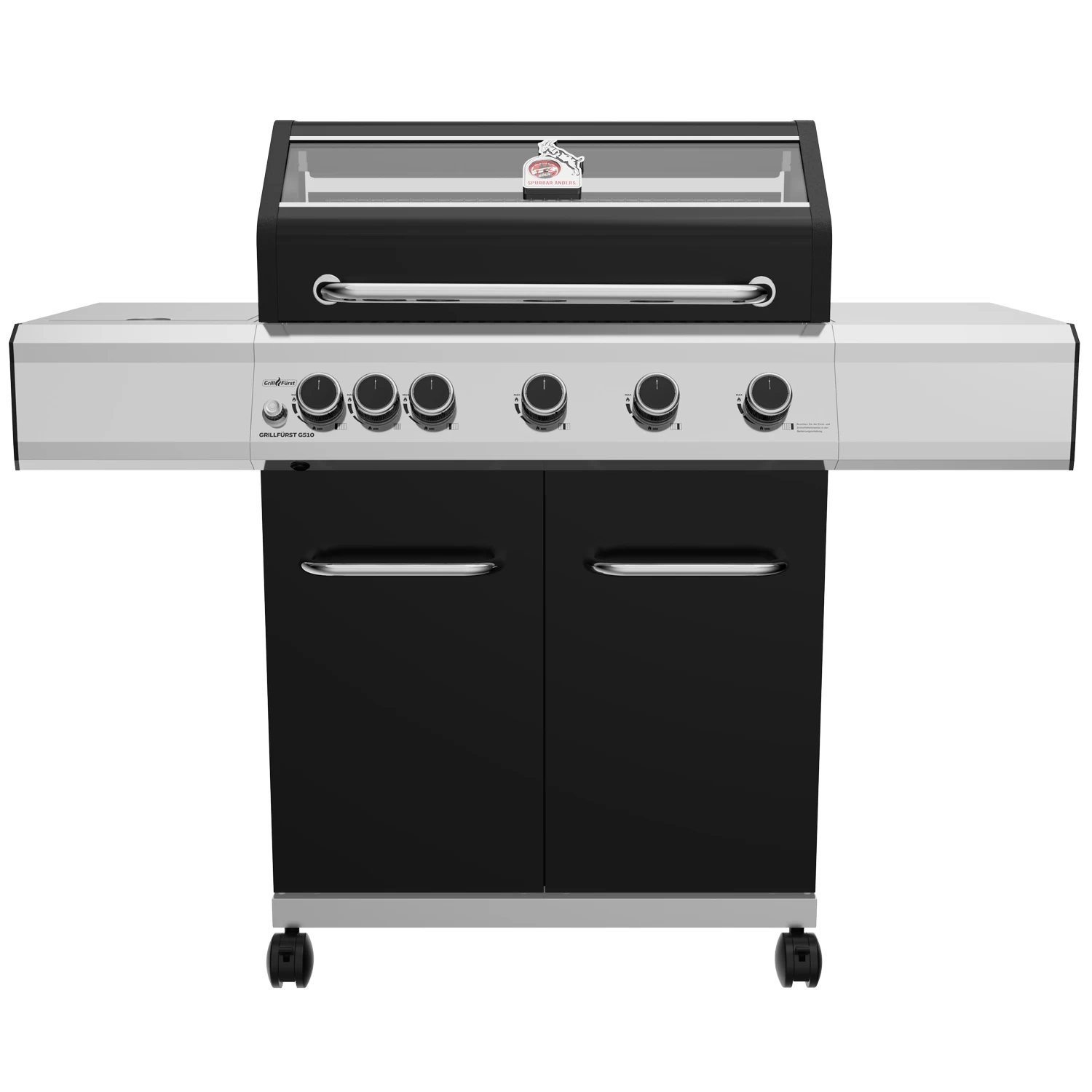 Grillfürst G510G 5-Brenner Gasgrill - 1. FC Köln Edition - Gusseisenroste
