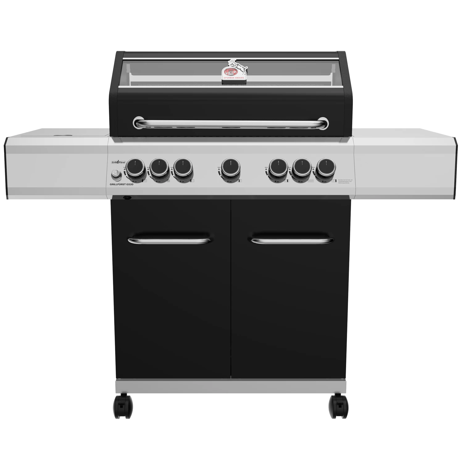 Grillfürst G520E 5-Brenner Gasgrill - 1. FC Köln Edition - Edelstahlroste