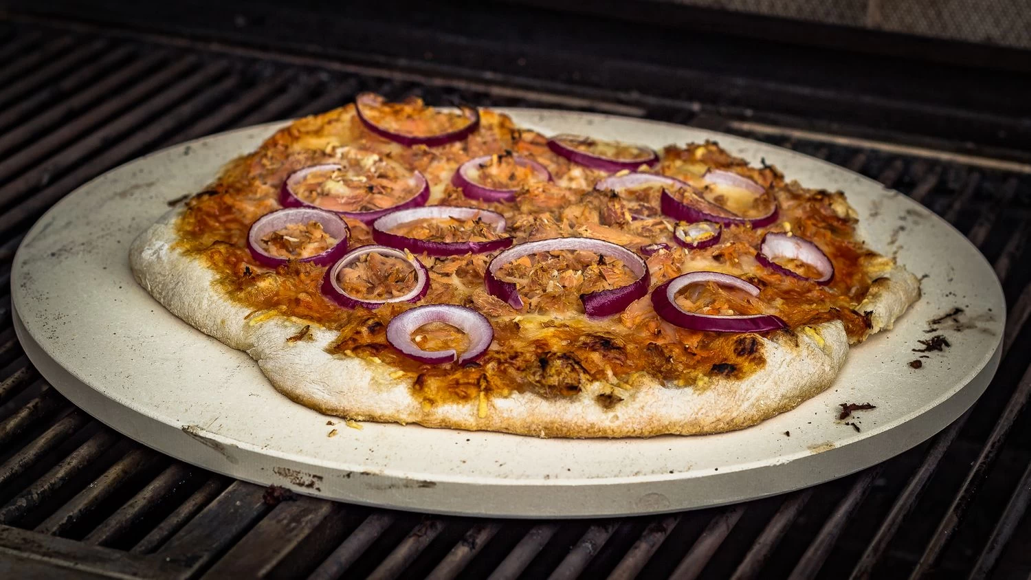 Grillfürst Pizzastein 33 Cm Mit Pizzablech – Bild 9