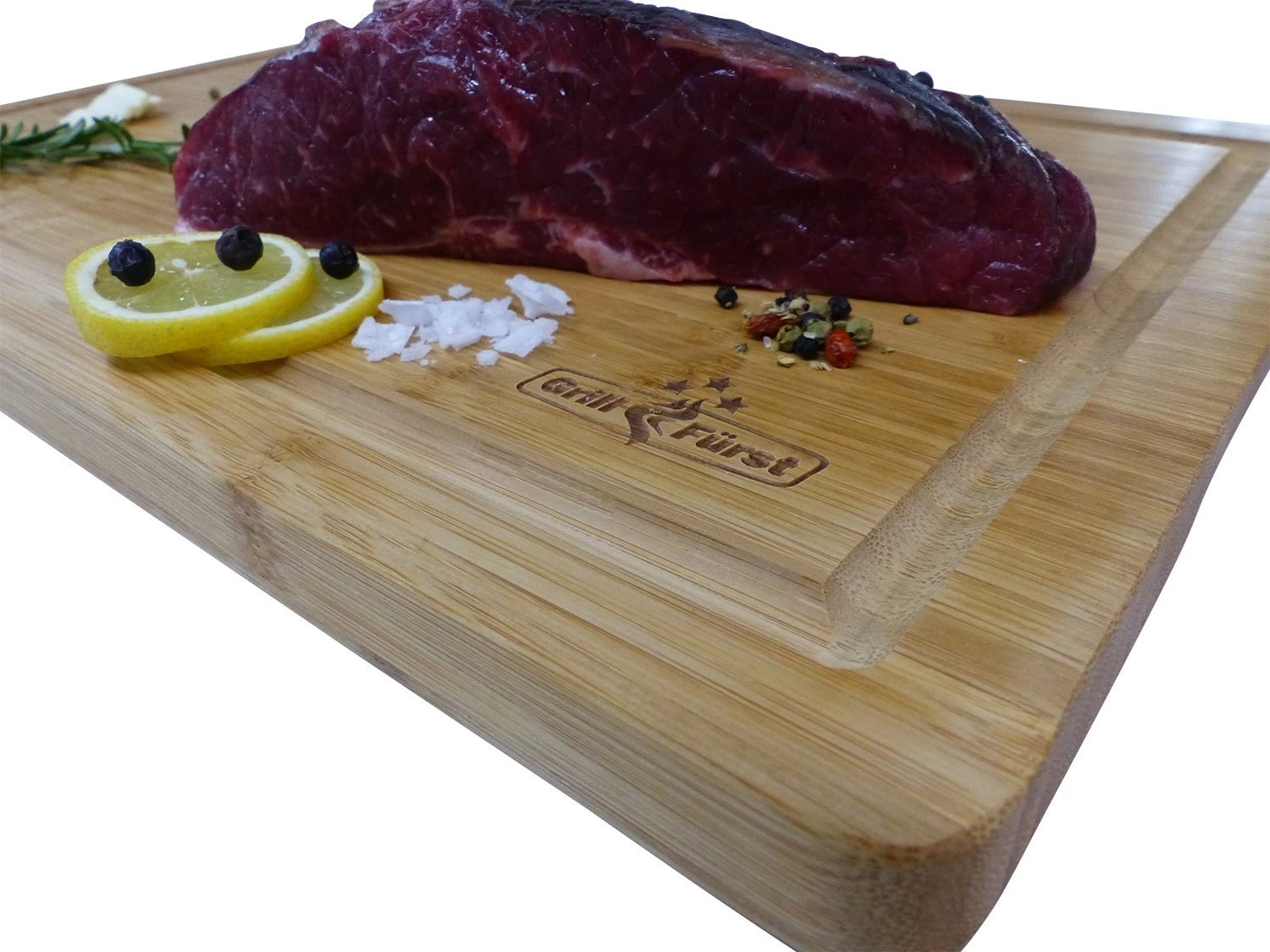 Grillfürst Bambus Schneidebrett Groß 50 X 30 Cm Bambus – Bild 8