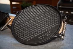 Grillfürst Universal Grillplatte Rund / Wendeplatte Aus Gusseisen Ø 35 Cm